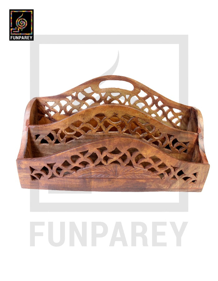 Wooden Accessory Holder - Book Rack