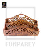 Wooden Accessory Holder - Book Rack