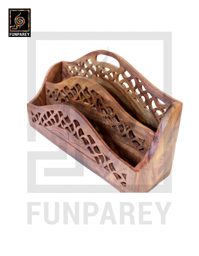 Wooden Accessory Holder - Book Rack