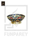 Brass Decorative Snack Bowl 4" SMALL With Floral Design