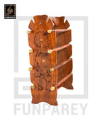 Hand Carved Wooden Bangle Stand Extra Large