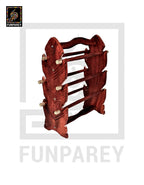 Hand Carved Wooden Bangle Stand Large