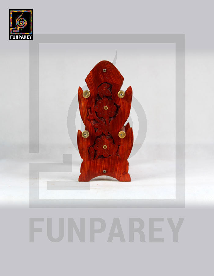 Hand Carved Wooden Bangle Stand - Medium
