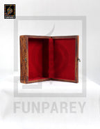 Hand Carved Wooden Jewelry Box 7/10