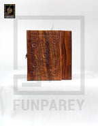 Hand Carved Wooden Jewelry Box 7/10