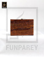 Hand Carved Wooden Jewelry Box 7/10