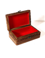 Hand Carved Wooden Jewelry Box 8/5 Splendid