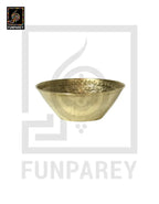 Handcrafted Brass Bowl with Embossed "Ayat ul Kursi"