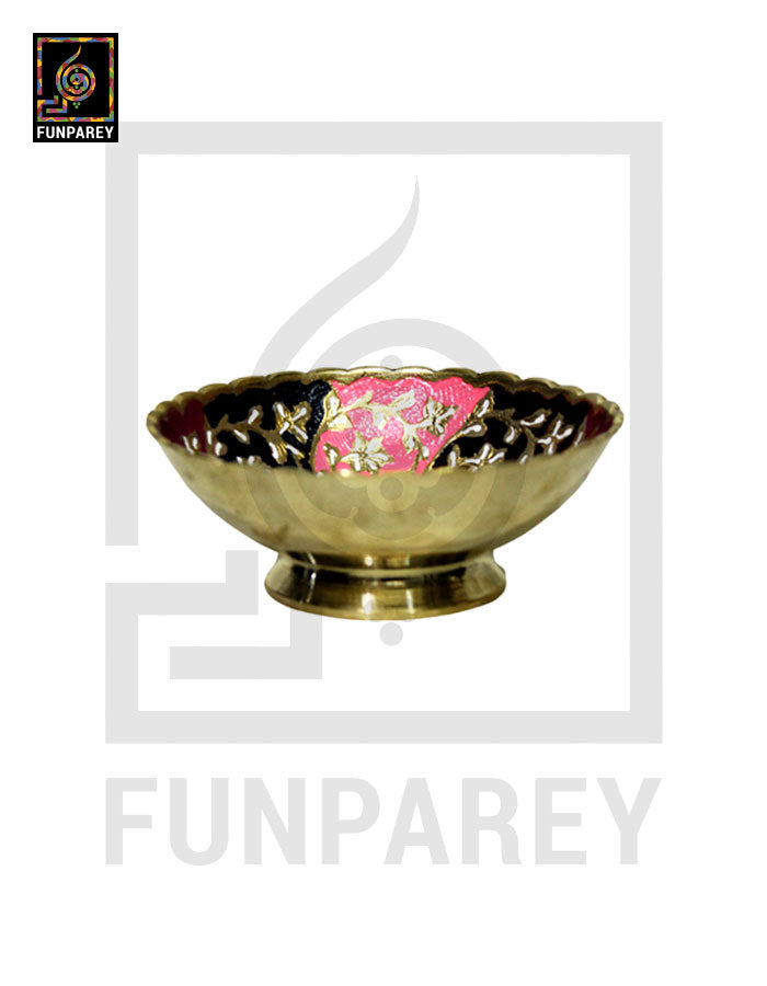Handmade Decorative 5" SMALL Brass Bowl Set (4 Pieces)