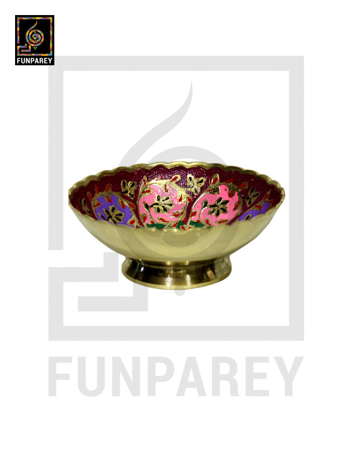 Handmade Decorative 5" SMALL Brass Bowl Set (4 Pieces)