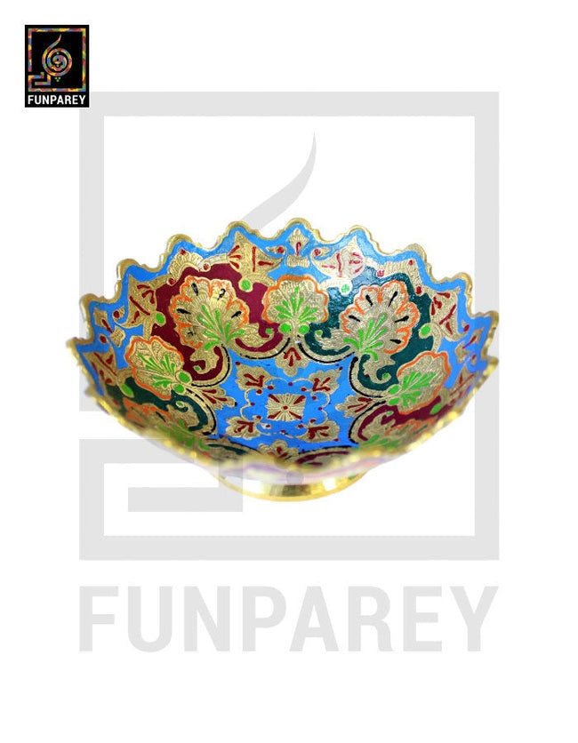 Handmade Decorative 6" MEDIUM Distinct Brass Bowl Main Image