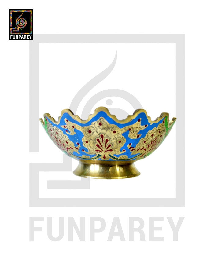 Handmade Decorative 6" MEDIUM Distinct Brass Bowl