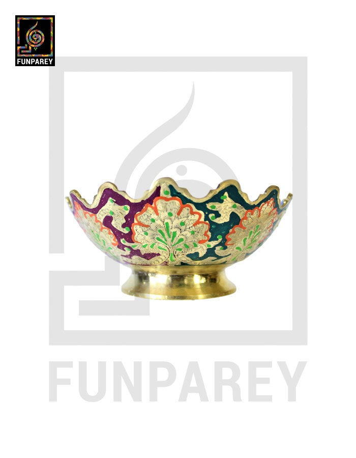 Handmade Decorative 6" MEDIUM Distinct Brass Bowl