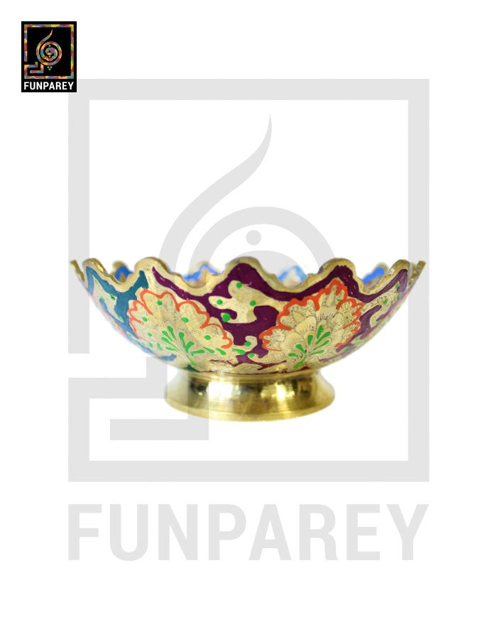 Handmade Decorative 6" MEDIUM Distinct Brass Bowl