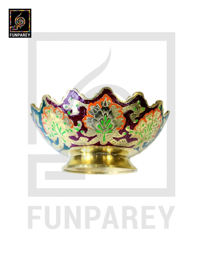 Handmade Decorative 6" MEDIUM Distinct Brass Bowl