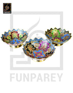 Handmade Decorative 6" MEDIUM Distinct Brass Bowl Set (3 Pieces)