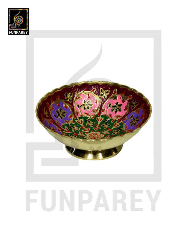 Handmade Decorative Brass Bowl 5" SMALL Hover Image
