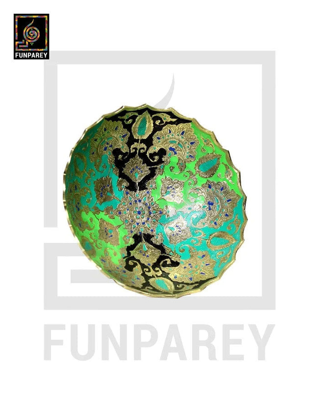 Handmade Decorative Brass Bowl 7" Main Image