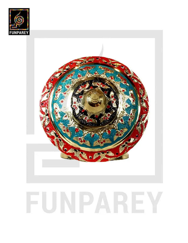 Handmade Decorative Brass Bowl with Lid (SMALL) Main Image