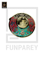 Handmade Decorative Distinct Brass Bowl with Lid (SMALL)