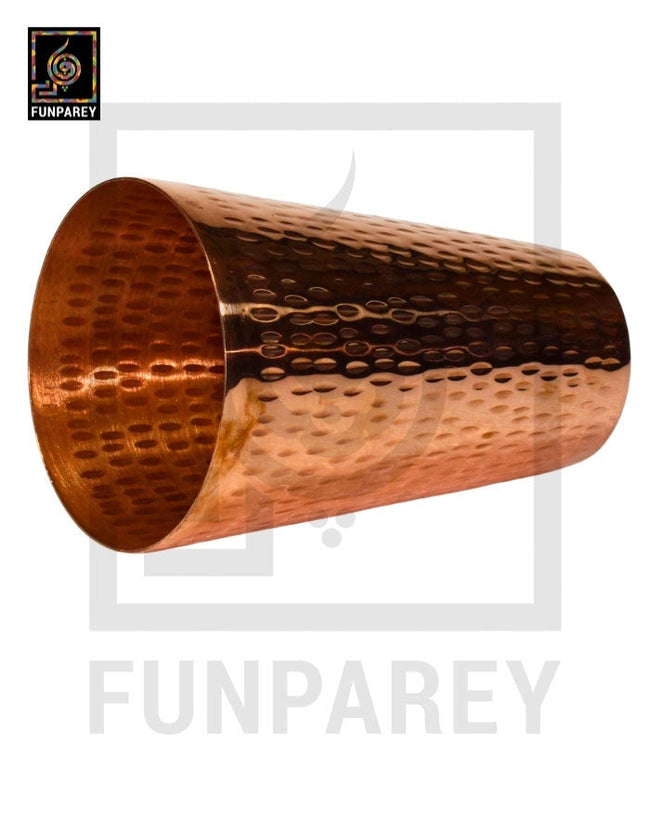 Handmade Heavy Copper Glass With Chisled Design Main Image