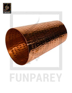 Handmade Heavy Copper Glass With Chisled Design
