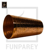 Handmade Heavy Copper Glass With Chisled Design