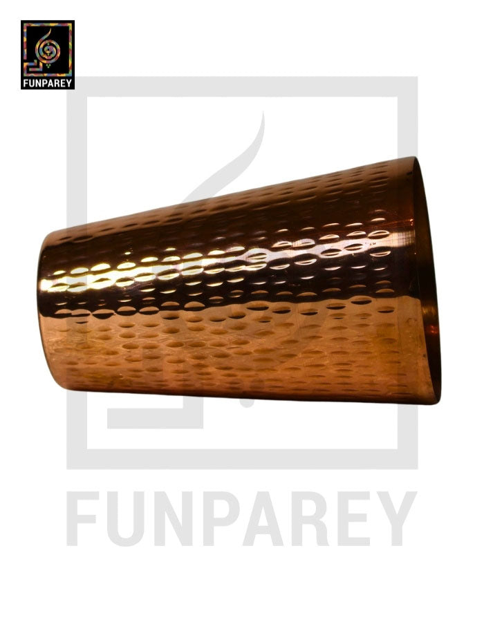 Handmade Heavy Copper Glass With Chisled Design