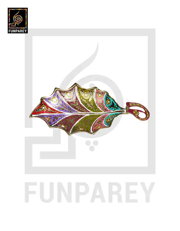 Leaf Brass Tray Small