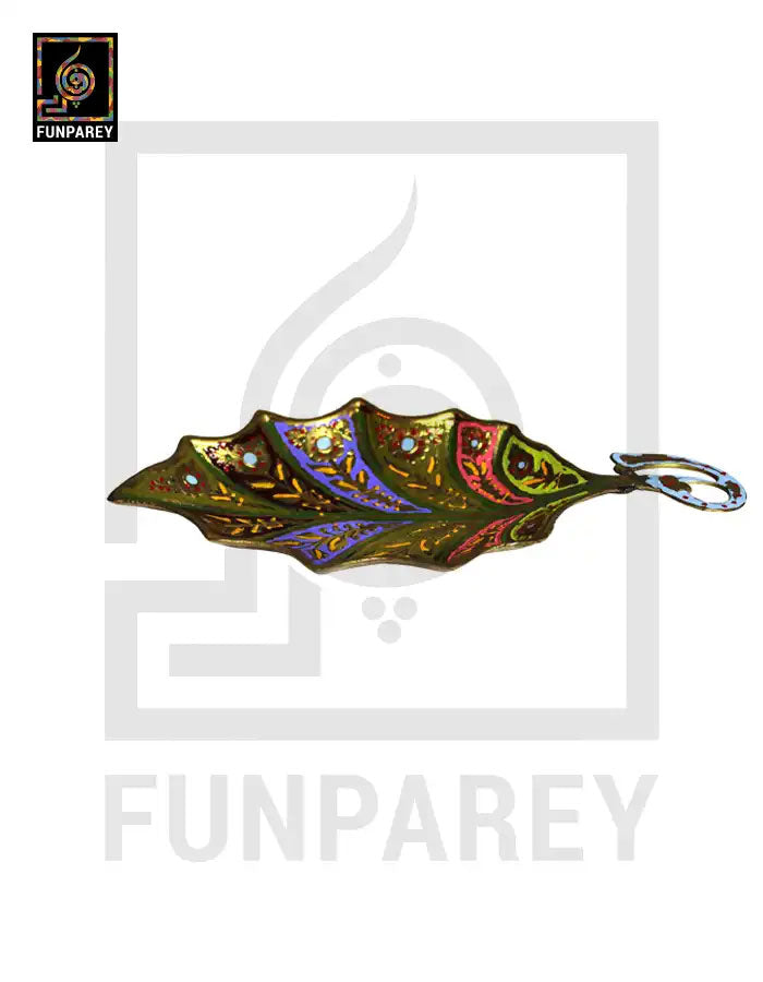 Leaf Brass Tray Small