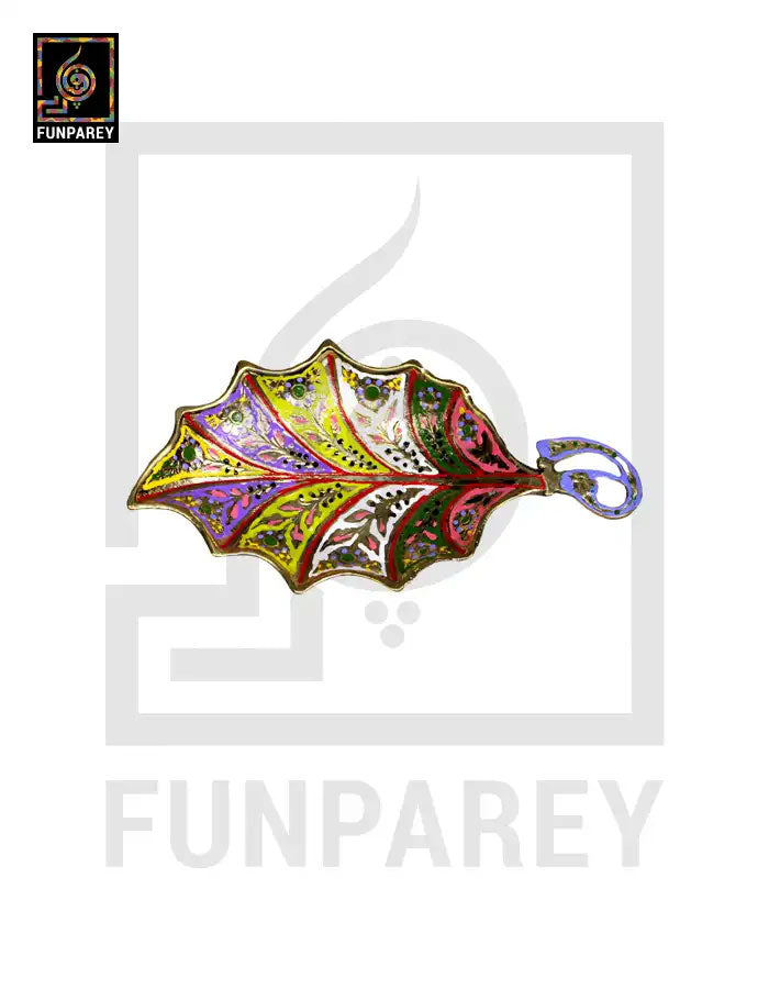 Leaf Brass Tray Small