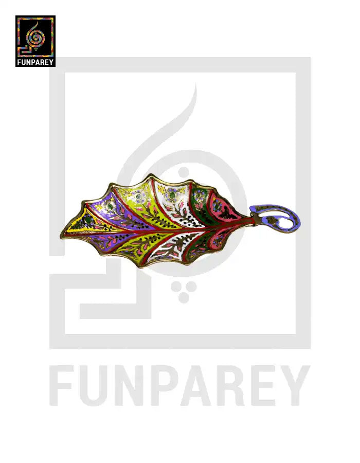 Leaf Brass Tray Small