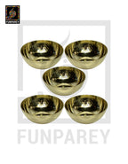 Premium 5" Brass Bowl Set (5 Pieces) (SMALL)
