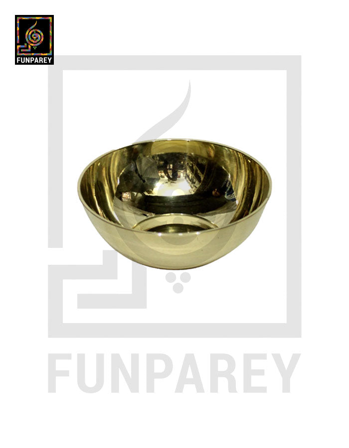 Premium Brass Bowl 5" Slick (SMALL)