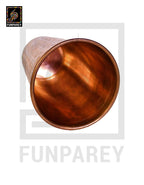 Premium Copper Drinking Glass Large Engraved