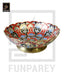 Premium Multicolor Brass Bowl 10" EXTRA LARGE with Etched Motif (MULTICOLOR)