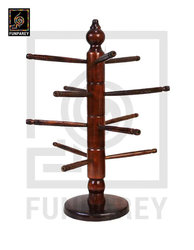 Wooden Bangle Stand - Rod Based - Large Hover Image